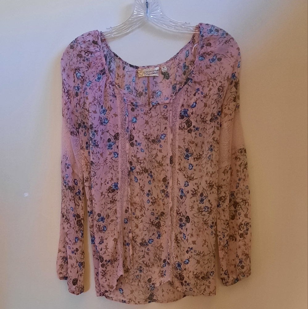 Princess Vera Wang size M floral boho top